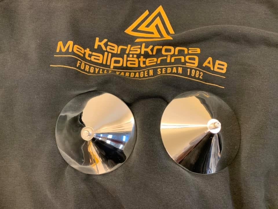 Kromade konformade detaljer